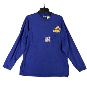 Vintage Disney Store Pooh Eeyore Shirt Womens Embroidered Retrocore XL‎
